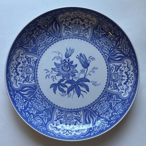Spode The Blue Room Collection Floral Serving Bowl 12” Made in England - Picture 8 of 8